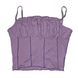 Shein Crop Purple Top